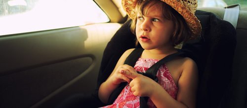 child in hot car